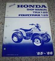 1986 Honda Fourtrax 125 TRX125 Service Manual