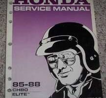 1985 Honda Elite CH80 Motorcycle Shop Service Manual