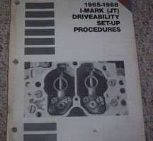 1987 Isuzu I-Mark Driveability Set-Up Procedures Manual