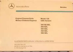 1986 Mercedes Benz 300SE & 300SEL 126 Chassis Parts Catalog
