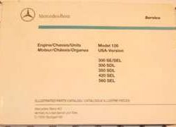 1990 Mercedes Benz 420SEL & 560SEL 126 Chassis Parts Catalog