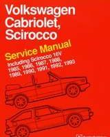 1986 Volkswagen Scirocco Service Manual