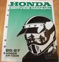 1986 Honda XR80R & XR100R Motorcycle Service Manual