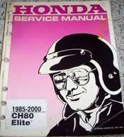 1992Honda Elite CH80 Motorcycle Service Manual