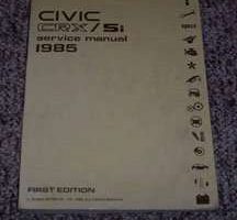 1985 Honda Civic CRX Si Service Manual