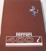 1985 Ferrari 400i Owner's Manual