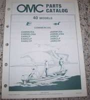 1985 Johnson Evinrude OMC Outboards 40 Comm Models Parts Catalog