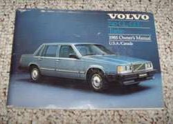1985 Volvo 740 GL GLE Turbo Owner's Manual