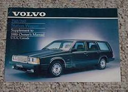 1985 Volvo 740 & 760 Station Wagon Owner's Manual
