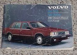 1985 Volvo 760 GLE & Turbo Owner's Manual