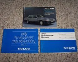 1985 Volvo 760 GLE Turbo Diesel Owner's Manual Set