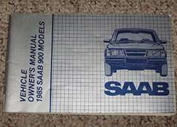 1985 Saab 900 Owner's Manual