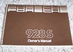 1986 Porsche 928S Owner's Manual