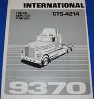 1985 International 9370 Series Truck Chassis Service Repair Manual CTS-4214
