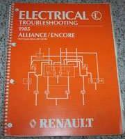 1985 Renault Alliance & Encore Electrical Troubleshooting Manual