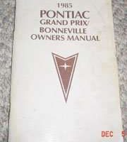 1985 Pontiac Bonneville & Grand Prix Owner's Manual