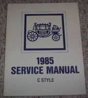 1985 Cadillac Fleetwood Fisher Body Service Manual
