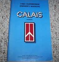 1985 Oldsmobile Cutlass Calais Owner's Manual
