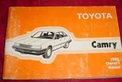 1985 Toyota Camry Owner's Manual