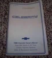 1985 Chevrolet Celebrity Owner's Manual