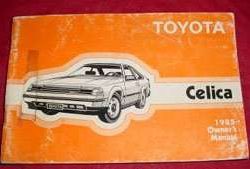 1985 Toyota Celica Owner's Manual