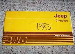 1985 Jeep Cherokee Owner's Manual
