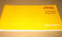 1985 Jeep Cherokee & Wagoneer Owner's Manual