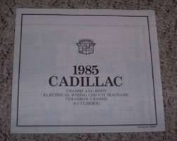 1985 Cadillac Cimmaron Chassis (6 Cyclinder) Foldout Electrical Wiring Circuit Diagrams Manual