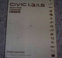 1985 Honda Civic 1.3, 1.5 Service Manual