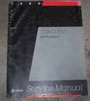 1985 Chrysler Conquest Service Manual Supplement