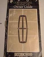 1985 Lincoln Continental Mark VII Owner's Manual