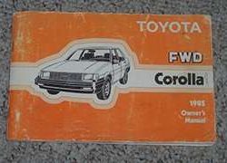 1985 Toyota Corolla FWD Owner's Manual