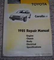 1985 Toyota Corolla FF Service Repair Manual