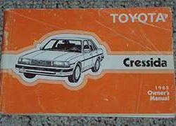 1985 Toyota Cressida Owner's Manual