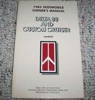 1985 Oldsmobile Delta 88 & Custom Cruiser Owner's Manual