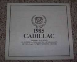 1985 Cadillac Deville & Fleetwood DFI Chassis Foldout Electrical Wiring Circuit Diagrams Manual