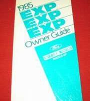 1985 Ford EXP Owner's Manual
