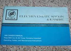1985 Buick Electra Estate Wagon & Lesabre Owner's Manual
