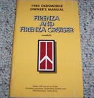1985 Oldsmobile Firenza Owner's Manual