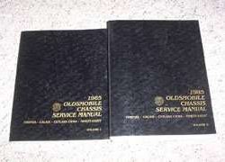 1985 Oldsmobile Firenza Service Manual