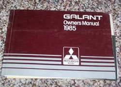 1985 Mitsubishi Galant Owner's Manual
