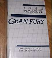 1985 Plymouth Gran Fury Owner's Manual