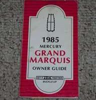 1985 Mercury Grand Marquis Owner's Manual