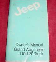 1985 Jeep Grand Wagoneer & Truck Original Owner's Manual