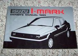 1985 Isuzu I-Mark Owner's Manual