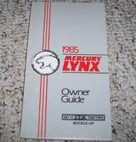 1985 Mercury Lynx Owner's Manual
