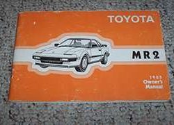 1985 Toyota MR2 Owner's Manual