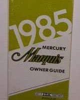 1985 Mercury Marquis Owner's Manual