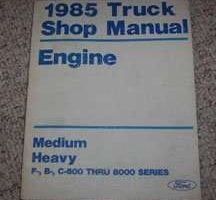 1985 Ford B-Series Truck Engine Service Manual