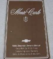1985 Chevrolet Monte Carlo Owner's Manual